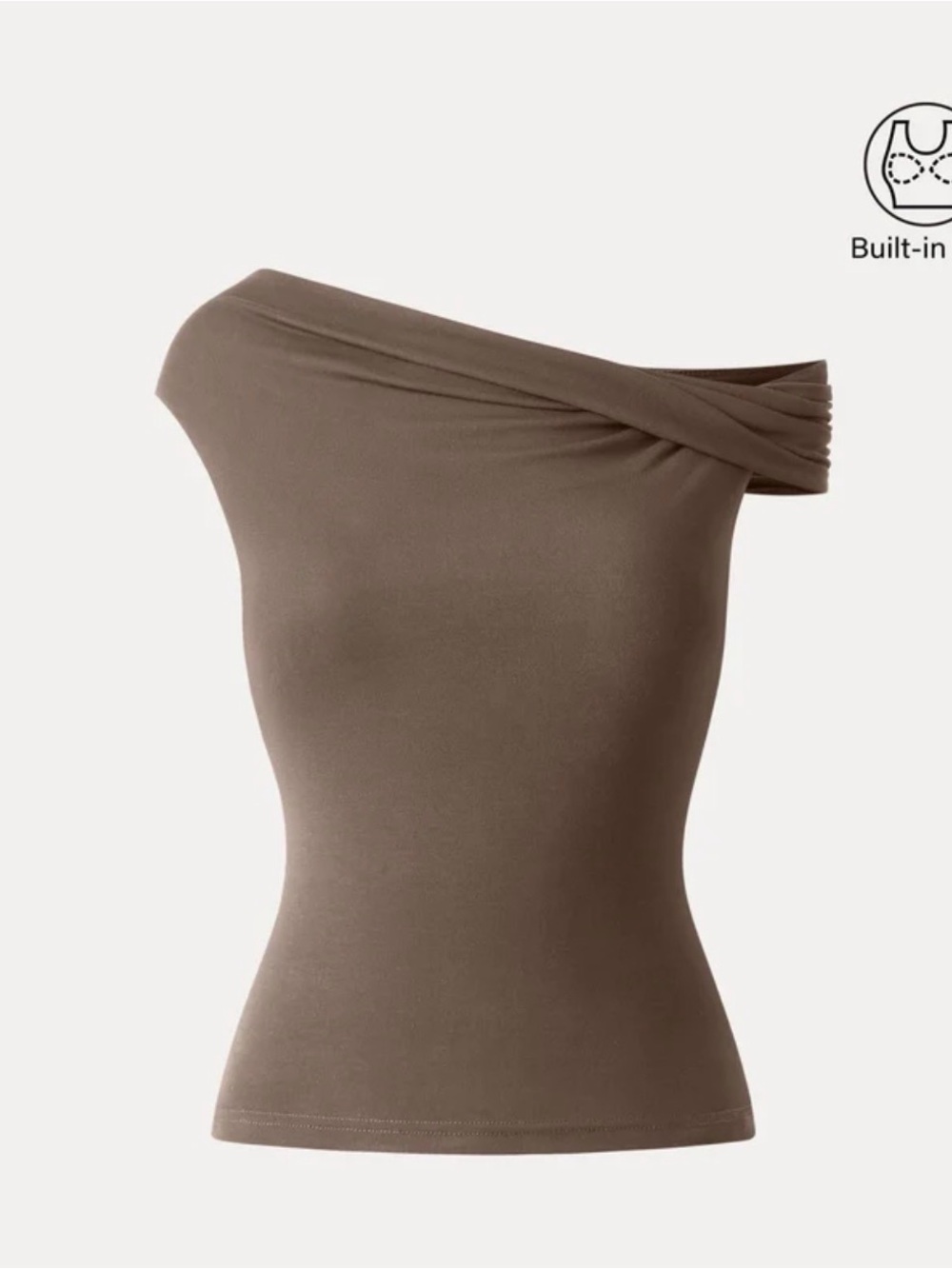 OGL Eco-SkinKiss Multi-wear Versatile Necklines Bra Top brown XS new